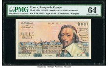 France Banque de France 1000 Francs 1.7.1954 Pick 134a PMG Choice Uncirculated 64. 

HID09801242017