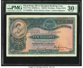 Hong Kong Hongkong & Shanghai Banking Corp. 10 Dollars 1.6.1936 Pick 178a KNB62 PMG Very Fine 30 Net. Repaired.

HID09801242017