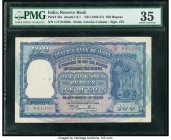 India Reserve Bank of India 100 Rupees ND (1949-57) Pick 43a Jhun6.7.3.1 PMG Choice Very Fine 35. Staple holes at issue, spindle holes, tear.

HID0980...
