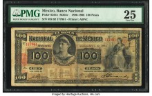 Mexico Banco Nacional de Mexicano 100 Pesos 5.11.1901 Pick S261c M302c PMG Very Fine 25. Spindle holes.

HID09801242017