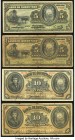A Quartet of 5 and 10 Peso Notes from this Banco De Queretaro in Mexico. Very Good or Better. Two examples have edge tears.

HID09801242017