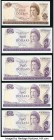 New Zealand Reserve Bank of New Zealand 1; 2; 2; 2; 2 Dollars ND (1967-81) Pick 163a; 164d* (4) Crisp Uncirculated. 

HID09801242017