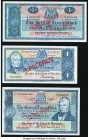 Scotland British Linen Bank 1; 5 Pounds 1962 Pick 166s; 167s; 1 Pound 1968 Pick 169s Specimens Choice Crisp Uncirculated. 

HID09801242017