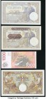 Serbia Serbian National Bank 100 Dinara 1.5.1941 Pick 23; 1,000 Dinara 1.5.1942 Pick 32a; National Bank of Serbia 1,000 Dinara 2006 Pick 52a Crisp Unc...