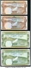 Yemen South Arabian Currency Authority 250; 250; 500; 500 Fils ND (1965) Pick 1a; 1b; 2a; 2b Choice Crisp Uncirculated. 

HID09801242017