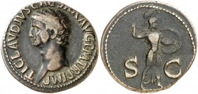 (41-42 d.C.). Claudio. As. (Spink 1861) (Co. 84) (RIC. 100). 9,37 g. MBC.