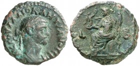 (285-286 d.C.). Diocleciano. Alejandría. Tetradracma de vellón. (Spink 12856) (Kampmann-Ganschow 119.14). 7,62 g. MBC.