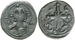 Anónima, atribuida a Nicéforo III (1078-1081). Follis. (S. 1889) (Ratto 2494). 4,21 g. MBC.