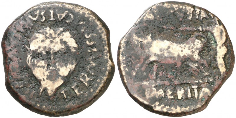 Emérita (Mérida). As. (FAB. 1009) (ACIP. 3373a). 11,91 g. BC+.