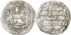 AH 226. Emirato Independiente. Abderrahman II. Al Andalus. Dirhem. (V. 178) (Fro. 2). 2,60 g. MBC.