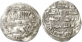 AH 227. Emirato Independiente. Abderrahman II. Al Andalus. Dirhem. (V. 181) (Fro. 4). 2,30 g. MBC.