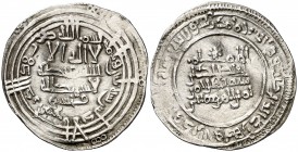 AH 330. Califato. Abderrahman III. Al Andalus. Dirhem. (V. 396) (Fro. 10). 3,07 g. MBC+.
