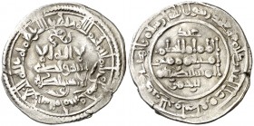 AH 355. Califato. Al-Hakem II. Medina Azzahra. Dirhem. (V. 454) (Fro. 19). 2,61 g. MBC.