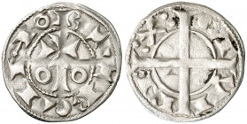 Alfons I (1162-1196). Barcelona. Diner. (Cru.V.S. 296) (Cru.C.G. 2100). 0,89 g. Buen ejemplar. MBC+.