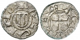 Jaume I (1213-1276). Barcelona. Diner de doblenc. (Cru.V.S. 304) (Cru.C.G. 2118). 0,95 g. MBC.