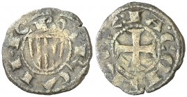 Jaume I (1213-1276). Barcelona. Òbol de doblenc. (Cru.V.S. 307) (Cru.C.G. 2119a). 0,45 g. Escasa. MBC-.
