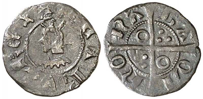 Pere III (1336-1387). Barcelona. Òbol. (Cru.V.S. 417.1 var) (Cru.C.G. 2239 var) ...