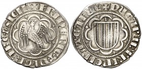 Frederic III de Sicília (1296-1337). Sicília. Pirral. (Cru.V.S. 578) (Cru.C.G. 2564). 3,23 g. Ex M. Sisó 15/10/1988, nº 84. MBC.