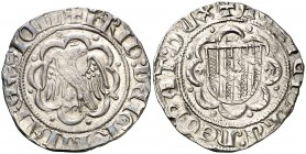 Frederic IV de Sicília (1355-1377). Sicília. Pirral. (Cru.V.S. 631) (Cru.C.G. 2612). 3,24 g. Ex Áureo 17/10/1995, nº 306. MBC+/MBC.