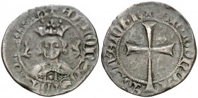 Alfons IV (1416-1458). Mallorca. Dobler. (Cru.V.S. 854) (Cru.C.G. 2896). 1,18 g. Ex Áureo 26/01/2005, nº 292. MBC-/MBC.