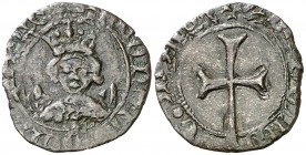Alfons IV (1416-1458). Mallorca. Dobler. (Cru.V.S. 856) (Cru.C.G. 2897). 1,29 g. Leyendas poco visibles. MBC-/MBC.