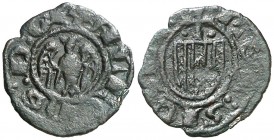 Alfons IV (1416-1458). Sicília. Diner. (Cru.V.S. 871 var) (Cru.C.G. 2918 var). 0,43 g. MBC-.