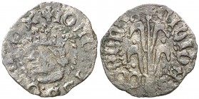 Joan II (1458-1479). Girona. Diner rocabertí. (Cru.V.S. 949.3) (Cru.C.G. 2988c). 0,7 g. MBC-/MBC.