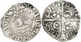 Ferran II (1479-1516). Barcelona. Croat. (Cru.V.S. 1139) (Cru.C.G. 3068a). 2,30 g. MBC-.