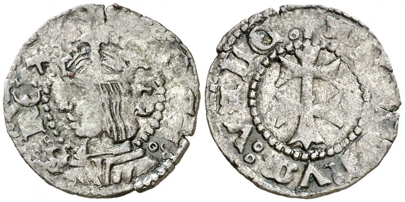 Ferran II (1479-1516). Zaragoza. Dinero. (Cru.V.S. 1308.1) (Cru.C.G. 3208d). 0,7...