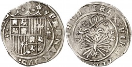Reyes Católicos. Granada. R. 2 reales. (Cal. 245). 6,94 g. MBC-.