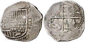 1593. Felipe II. ¿Toledo?. 4 reales. (Cal. tipo 280). 13,72 g. MBC.
