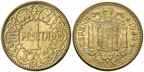 1944. Estado Español. 1 peseta. (Cal. 74). 3,57 g. S/C.