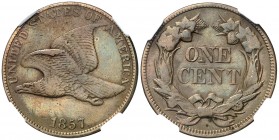 1857. Estados Unidos. Filadelfia. 1 centavo. (Kr. 85). CU. EBC.