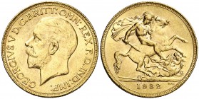 1932. Sudáfrica. Jorge V. 1 libra. (Fr. 5) (Kr. A22). 8 g. AU. EBC.
