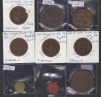 (s. XIX-XX). China. Lote de 9 monedas. A examinar. BC/MBC.