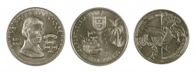 1990-1998. Portugal. 100 y 200 escudos (dos). CU-NI. Lote de 3 monedas. S/C.
