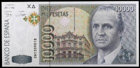 1992. 10000 pesetas. (Ed. E11a) (Ed. 485a). 12 de octubre, Juan Carlos I. Serie 2N. S/C.