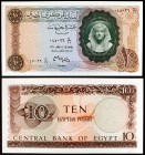 1961. Egipto. Banco Central. 10 libras. (Pick 41). Tutankamón. Ex Colección Suleiman 20/09/2018, nº 203. S/C-.