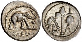 (49 a.C.). Julio César. Denario. (Spink 1399) (S. 49) (Craw. 443/1). 3,75 g. EBC-.