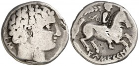 Ausescen (Vic). Denario. (FAB. 165) (ACIP. 1297). 3,60 g. Rara. BC.