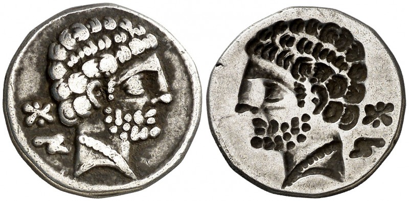Bolscan (Huesca). Denario. (FAB. 1911) (ACIP. 1417). 3,98 g. Muy escasa. MBC+.