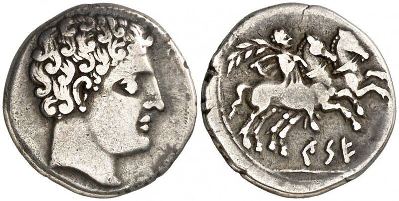 Cese (Tarragona). Denario. (FAB. 2266) (ACIP. 1122). 3,90 g. MBC/MBC-.