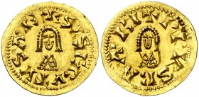 Sisebuto (612-621). Barbi (Antequera). Triente. (CNV. 214) (R.Pliego 269a). 1,46 g. EBC-.