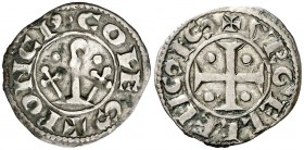 Comtat d'Urgell. Ponç de Cabrera (1236-1243). Agramunt. Diner. (Cru.V.S. 126.1) (Cru.C.G. 1943b). 0,76 g. Ex Áureo 25/04/1989, nº 90. MBC+