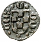 Comtat d'Urgell. Teresa d'Entença (1314-1328). Balaguer. Pugesa. (Cru.V.S. 131 var) (Cru.C.G. 1948 var). 0,32 g. T gótica. Escasa. EBC-.