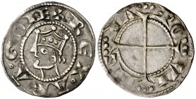 Comtat de Provença. Alfons I (1162-1196). Provença. Ral coronat. (Cru.V.S. 170) (Cru.Occitània 96) (Cru.C.G. 2104). 0,96 g. Corona doble. Atractiva. M...