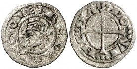 Comtat de Provença. Alfons I (1162-1196). Provença. Òbol del ral coronat. (Cru.V.S. 171) (Cru.Occitània 97) (Cru.C.G. 2105). 0,45 g. Corona doble. Ex ...