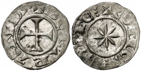 Comtat d'Embrun. Bertran d'Urgell (1150-1207). Embrun. Diner. (Cru.V.S. 183.1) (Cru.Occitània 115a, como Bernat I) (Cru.C.G. 2043a). 0,91 g. Buen ejem...