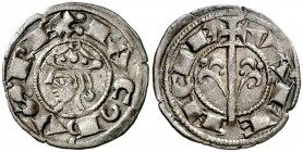 Jaume I (1213-1276). València. Diner. (Cru.V.S. 316) (Cru.C.G. 2129). 1,08 g. Segunda emisión. Buen ejemplar. EBC-.
