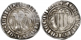 Jaume II (1291-1327). Sicília. Pirral. (Cru.V.S. 355.1 var) (Cru.C.G. 2173a var) (MIR. 179 var).. 3,32 g. Ex Calicó 26/02/1987, nº 73. Ex Colección Ba...
